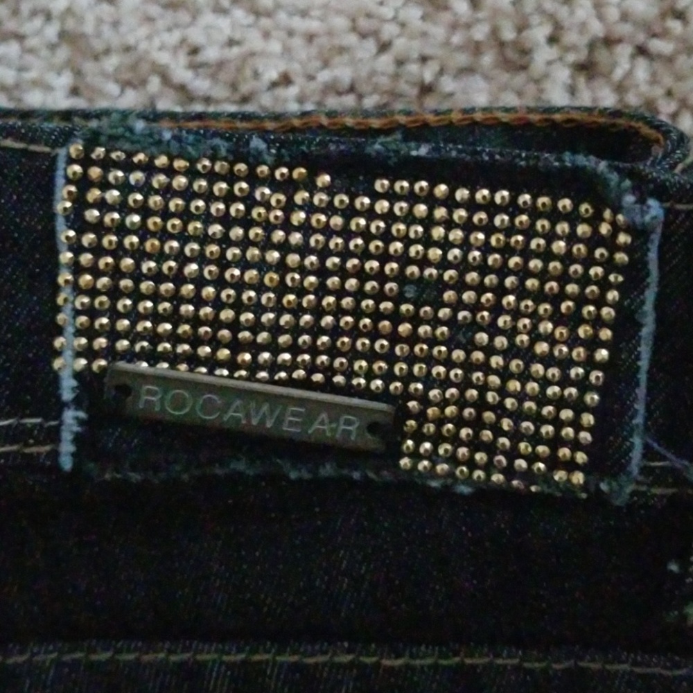 Women's Used Roc A Wear Gaucho's Jeans Size 9 - Picture 5 of 6